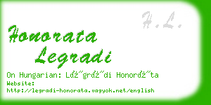 honorata legradi business card